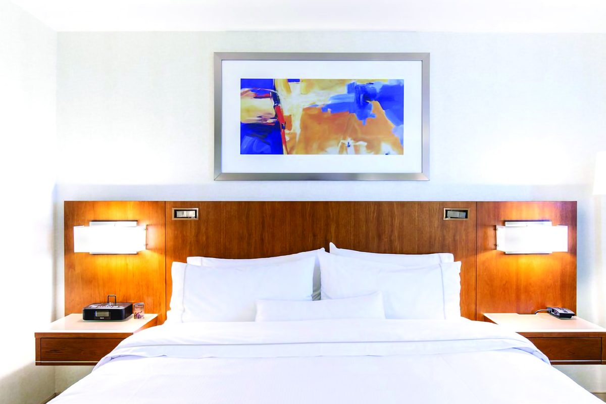 Renovated guest room at the Westin Austin at the Domain